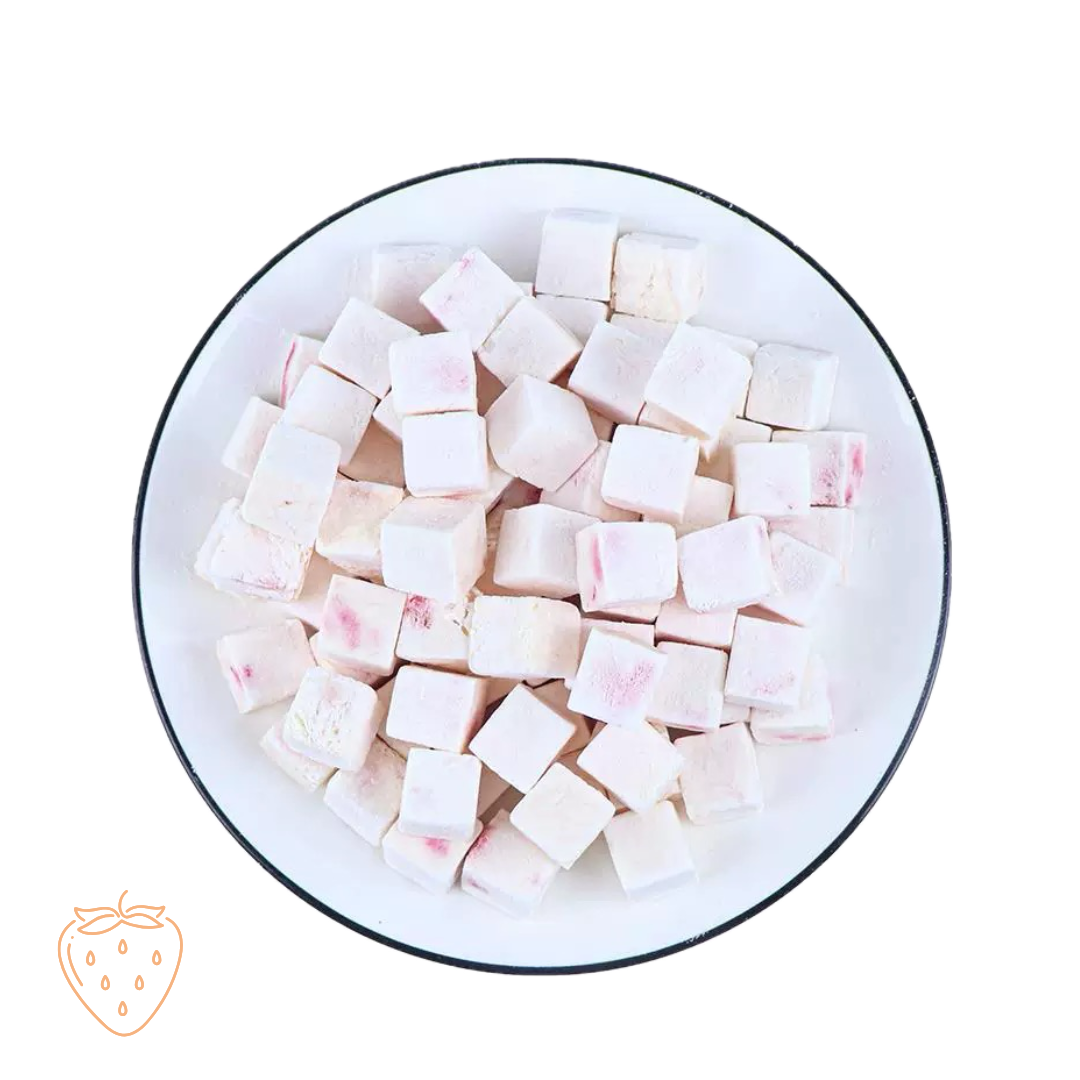 Yoghurt Strawberry Cubes